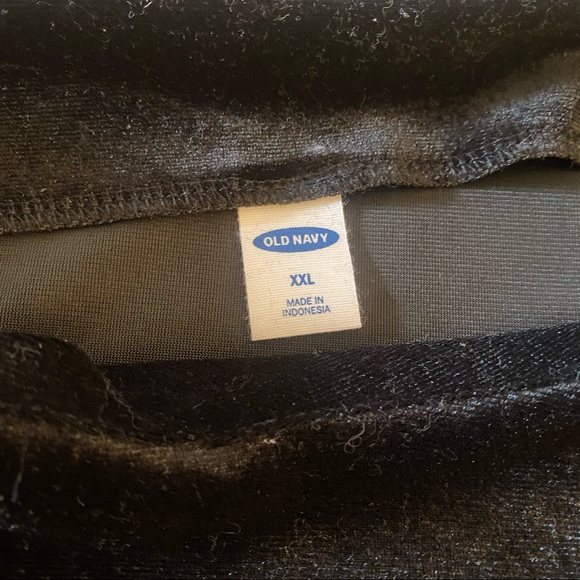 Black crushed velvet tank top - Picture 4 of 4